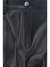 straight-leg leather pants