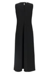 long fluid fabric dress