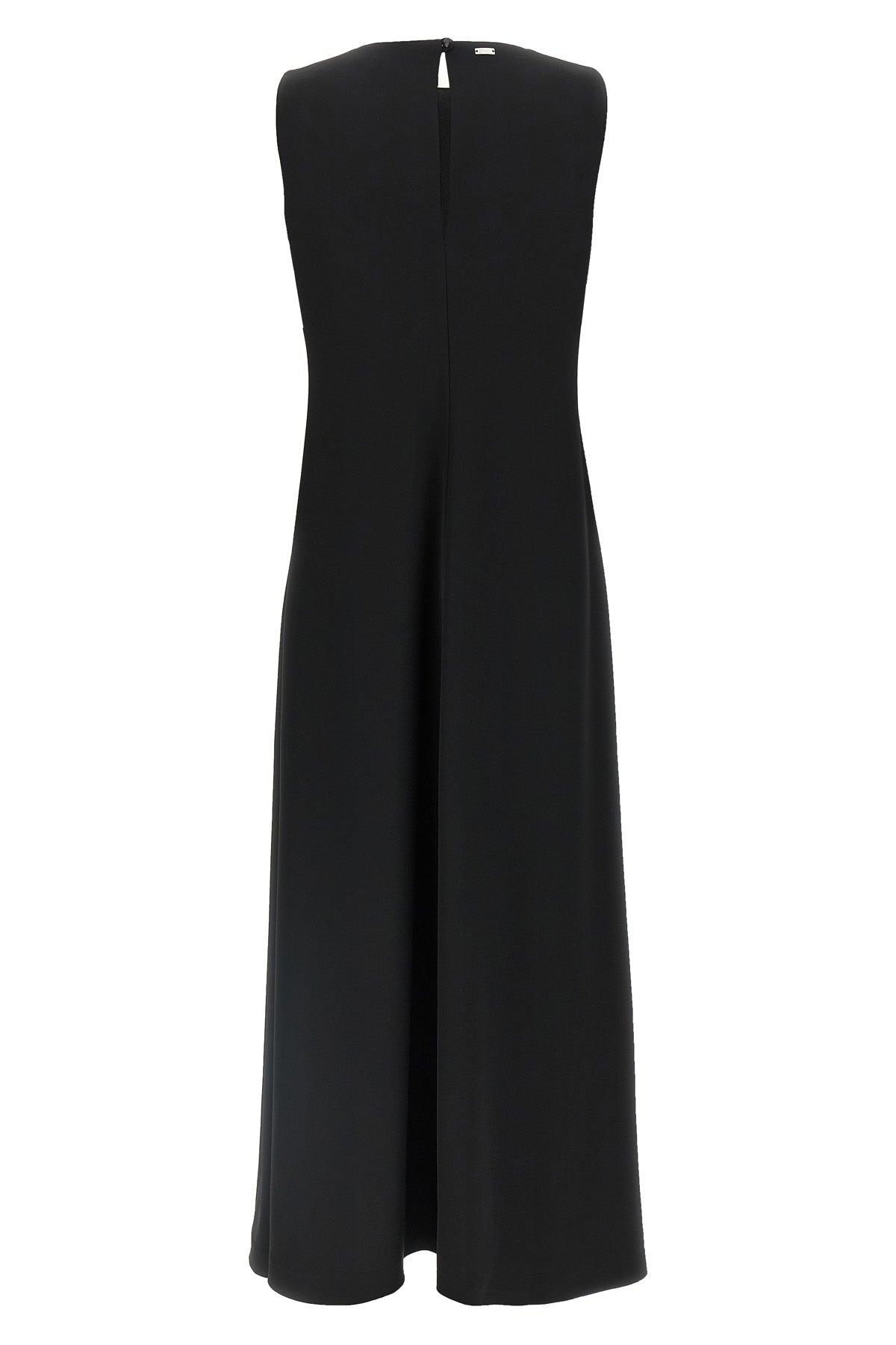 long fluid fabric dress