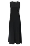 long fluid fabric dress