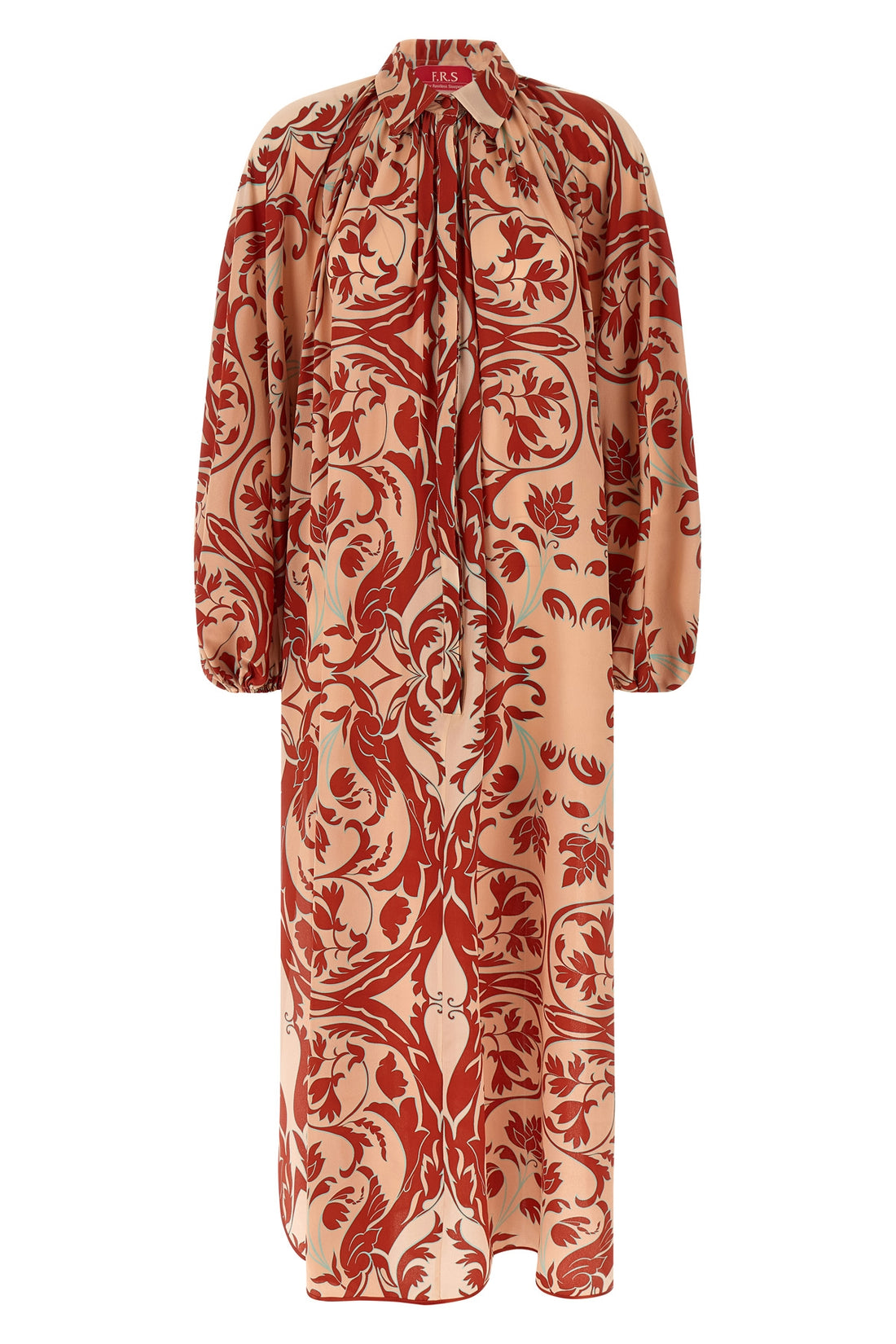 F.R.S. - FOR RESTLESS SLEEPERS M all-over europa crepe de chine silk maxi dress