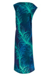 briseide long dress in silk viscose satin