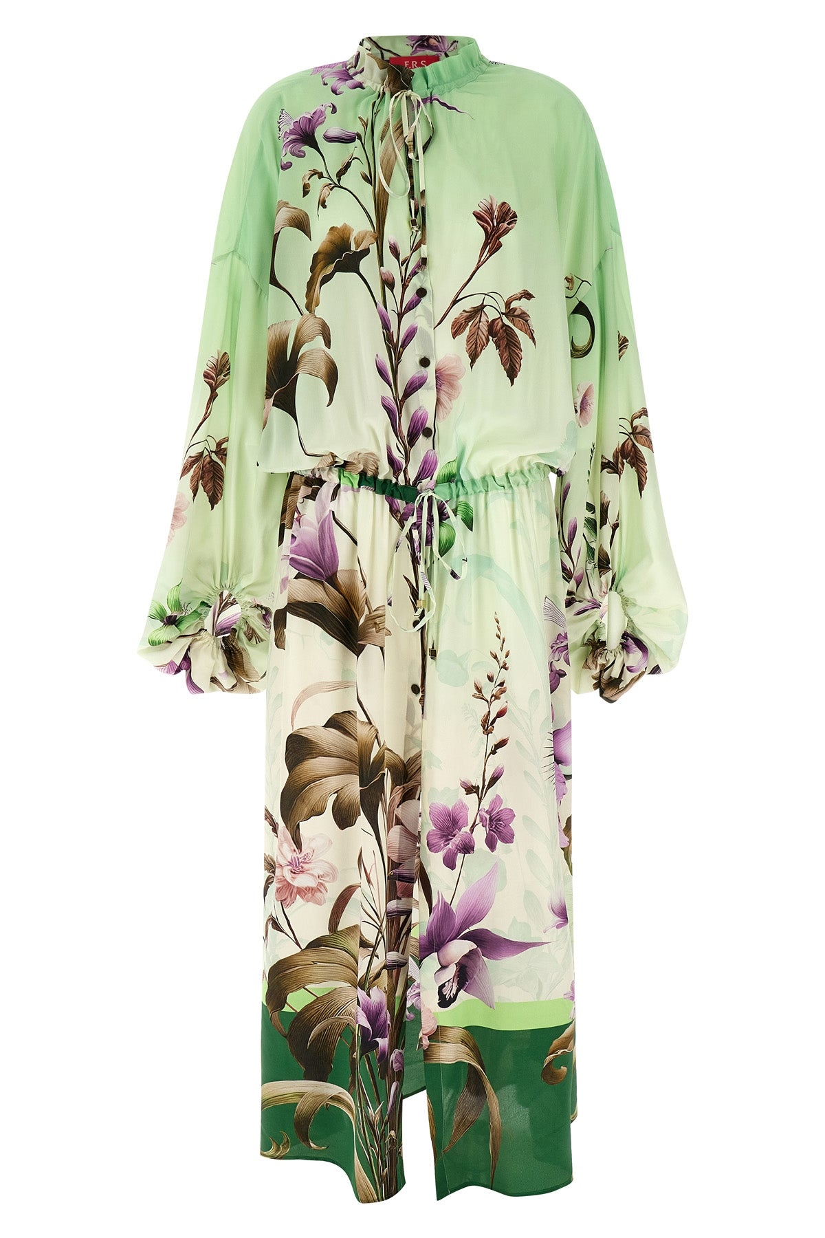all-over cenide crepe de chine silk maxi dress