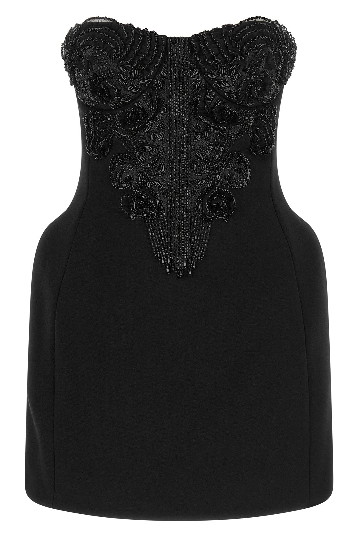 elisabetta franchi mini dress features a structured silhouette