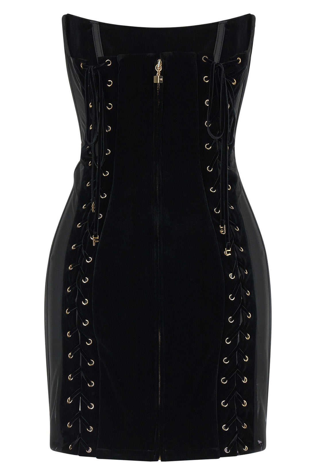 ELISABETTA FRANCHI 40 elisabetta franchi mini dress redefines the codes of contemporary corsetry throu