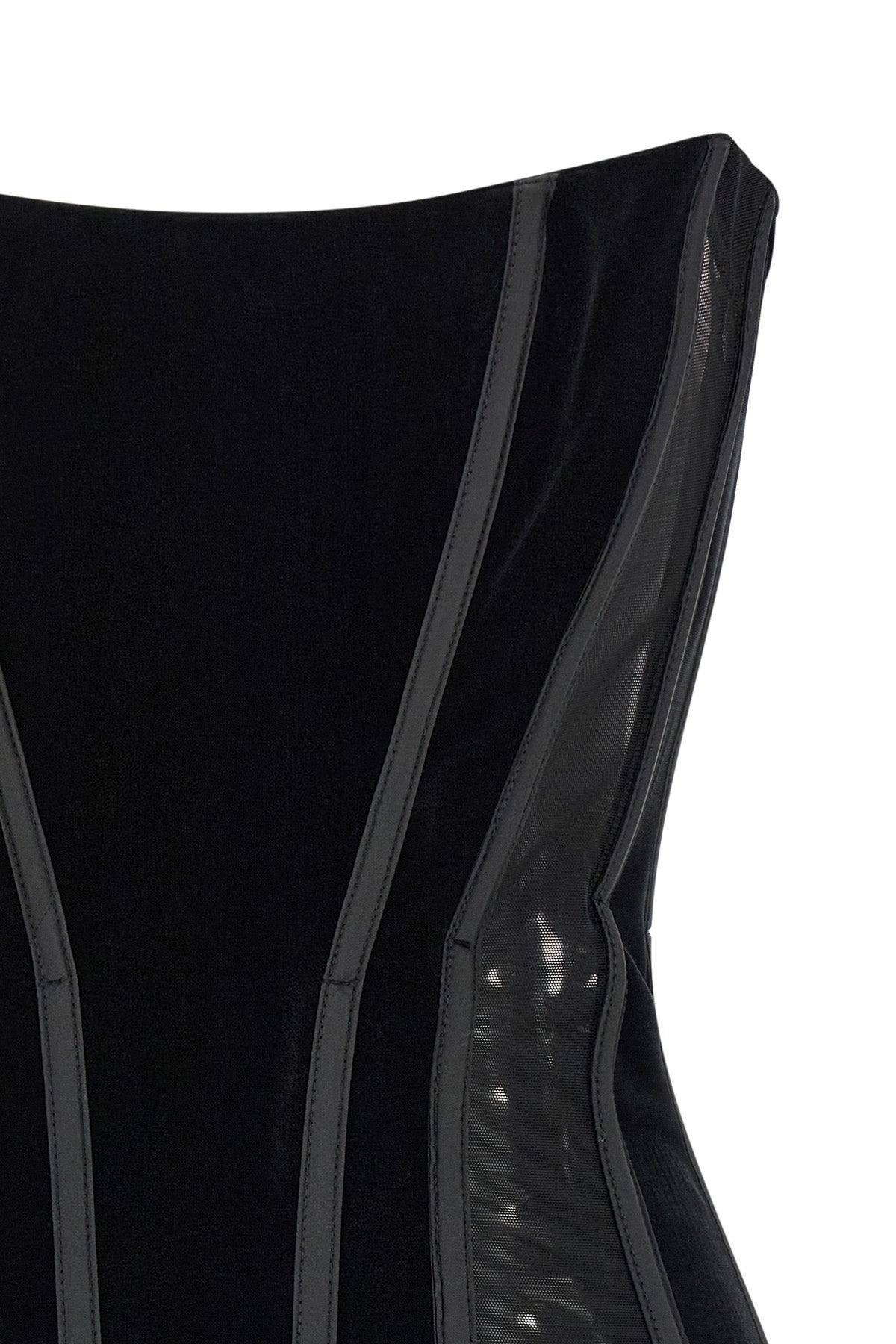 elisabetta franchi mini dress redefines the codes of contemporary corsetry throu