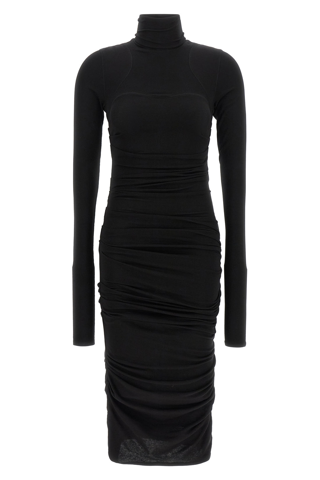 ELISABETTA FRANCHI 38 the elisabetta franchi black midi dress redefines the silhouette