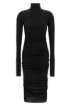 the elisabetta franchi black midi dress redefines the silhouette