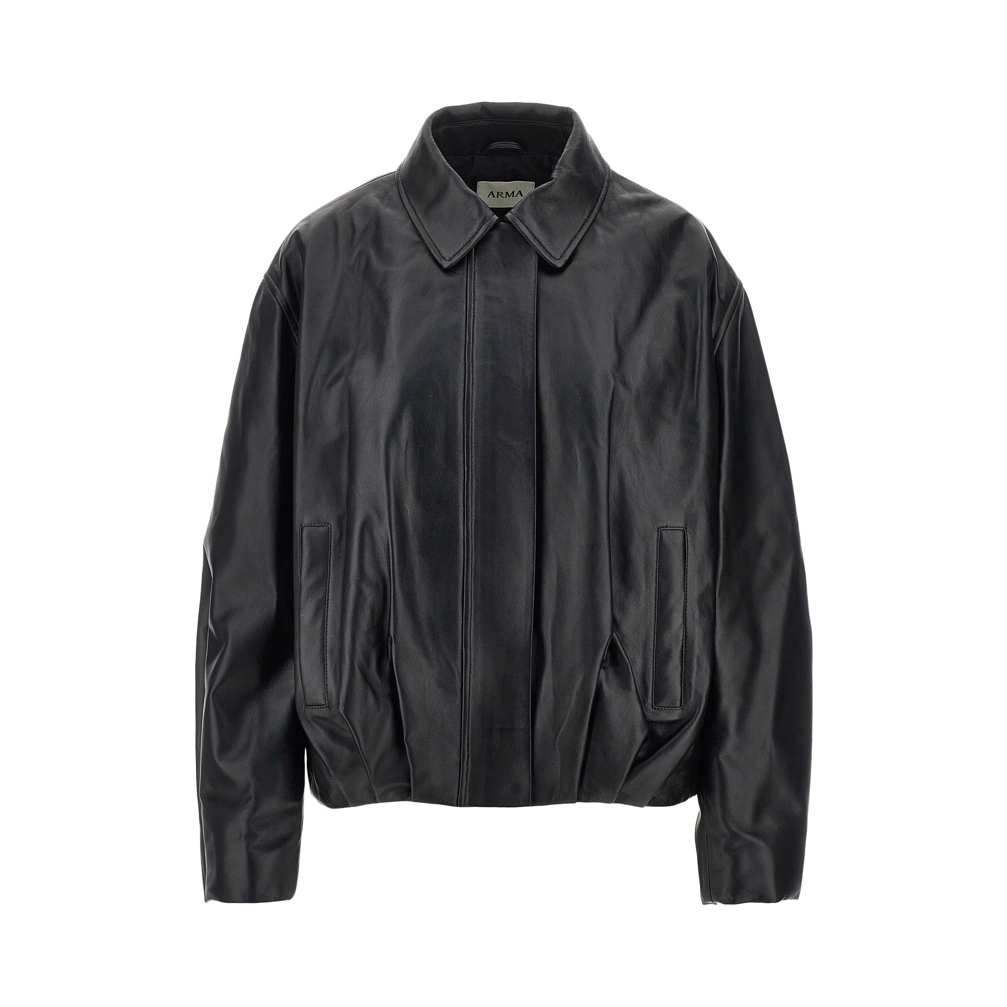 melis leather aviator jacket