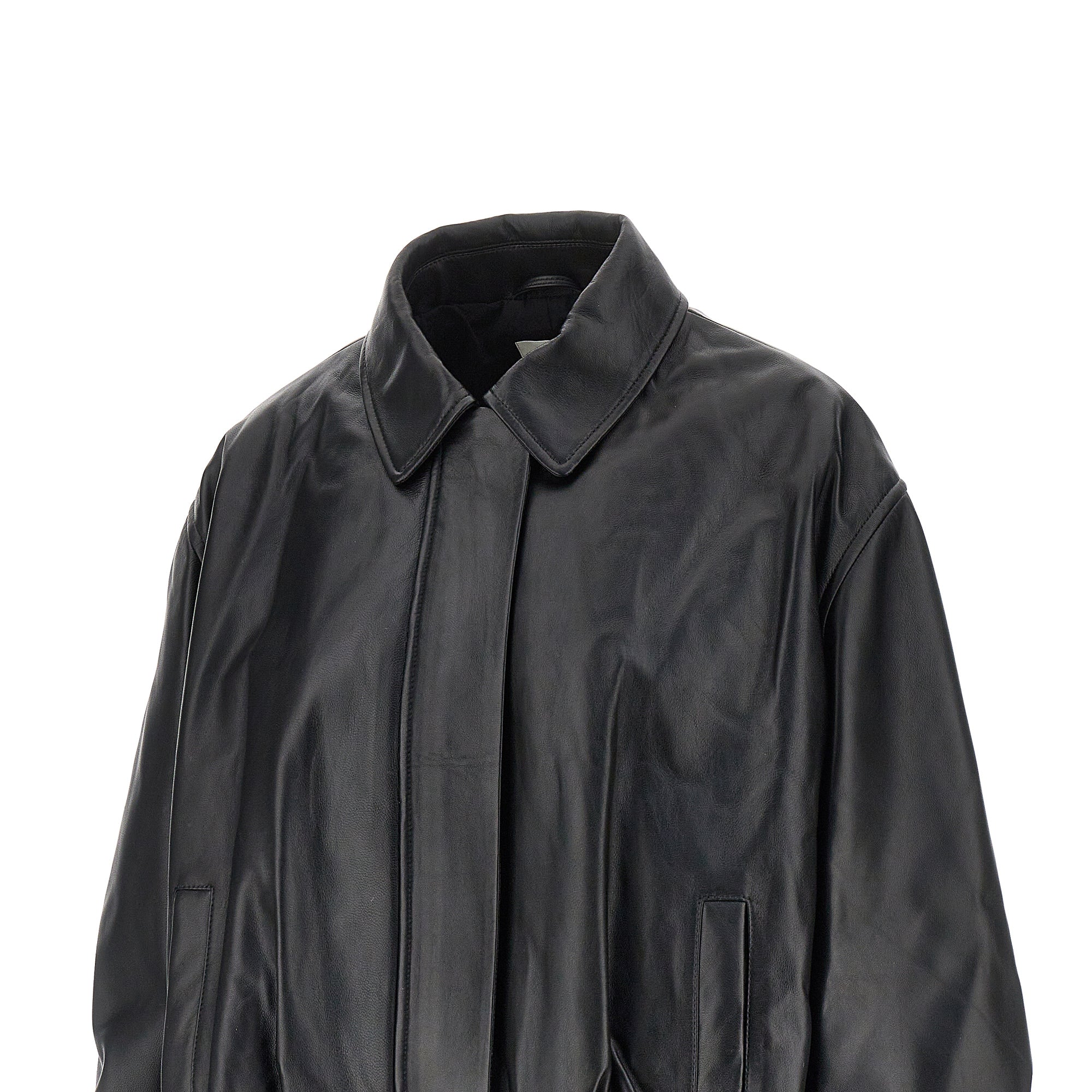 melis leather aviator jacket