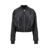 hannan leather bomber jacket