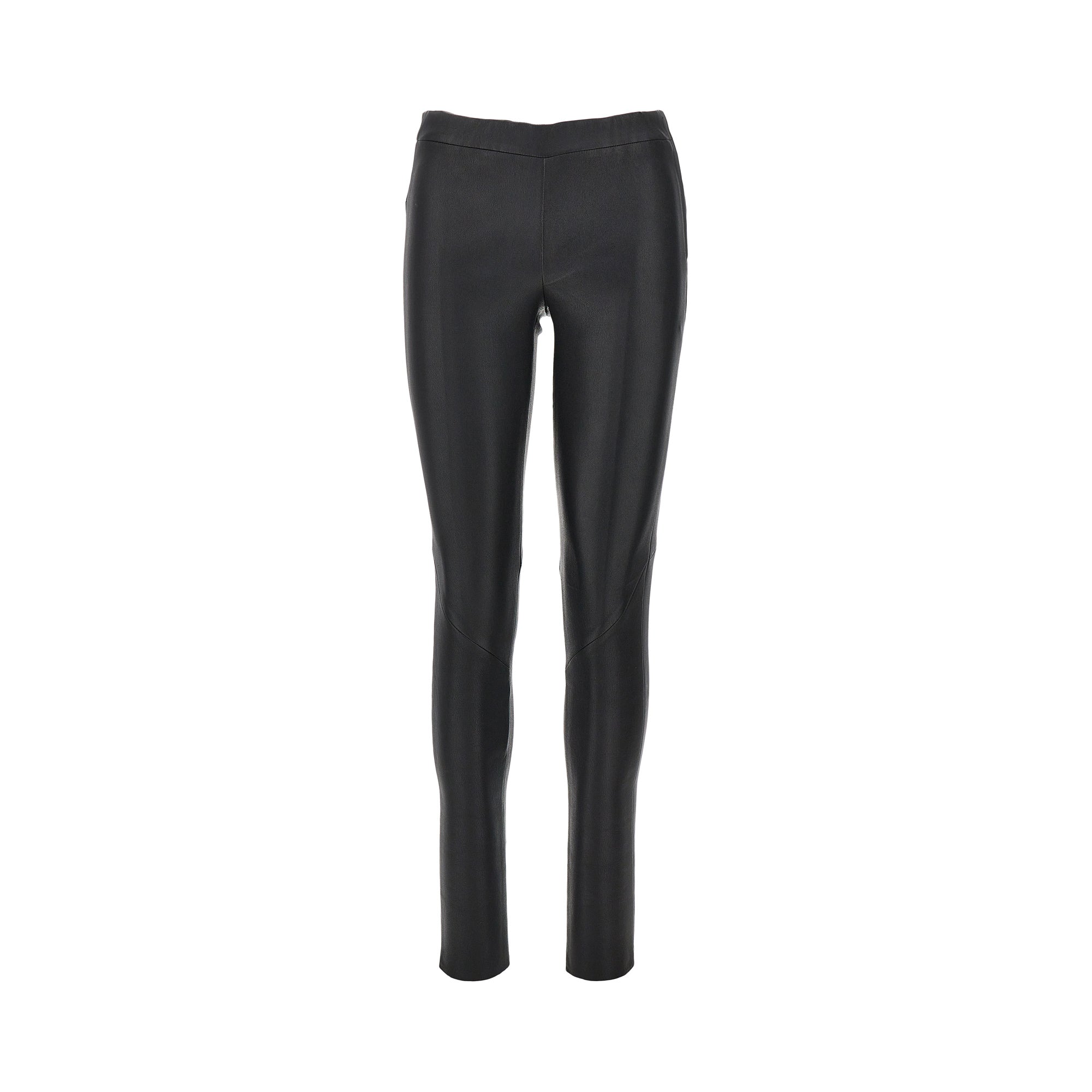roche stretch leather leggings