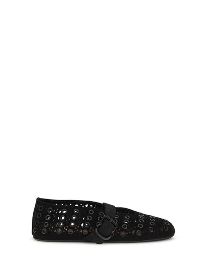 ALAIA 36 vienne ballerinas with eyelets