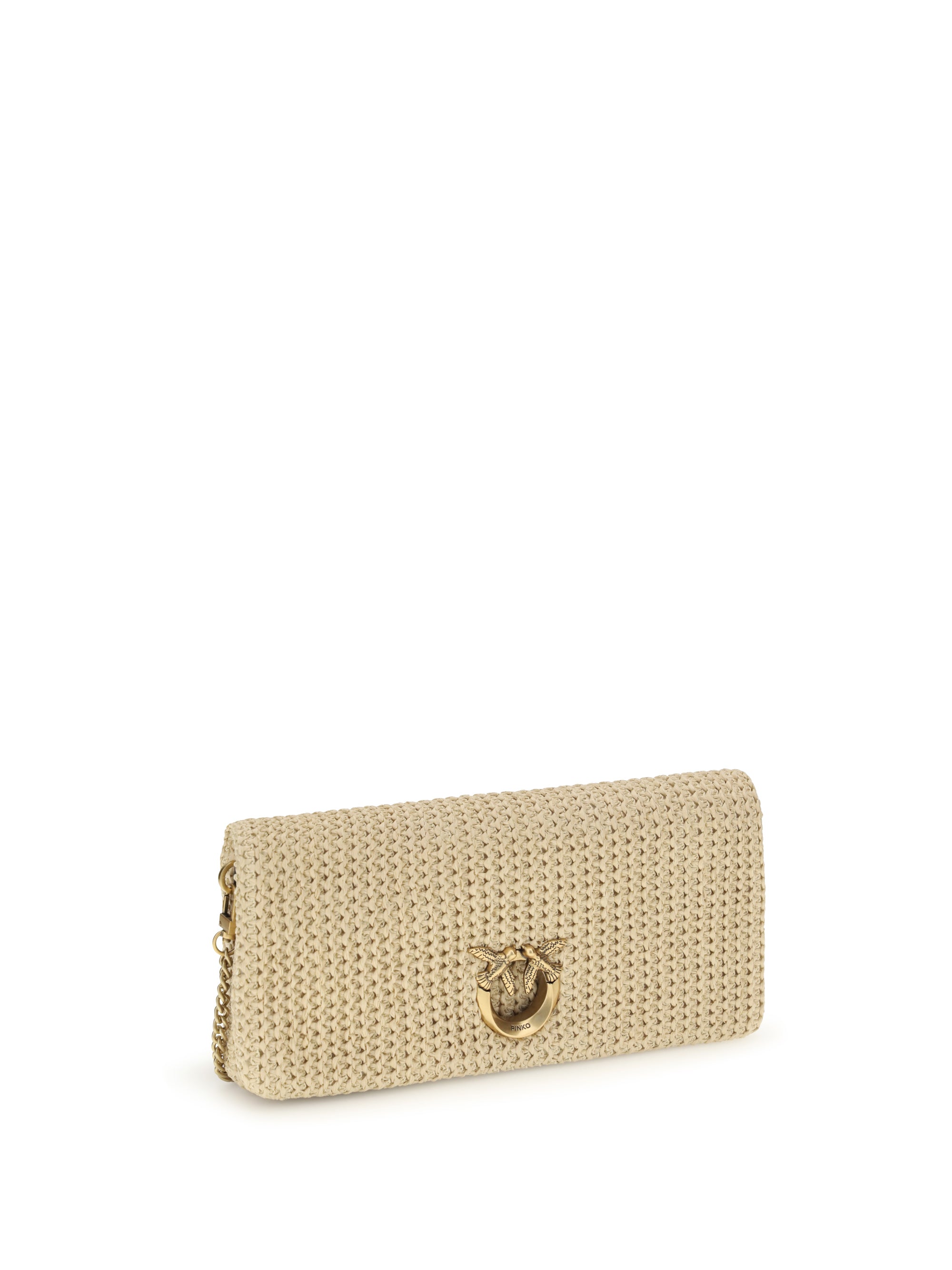 love bag click soft horizontal classic in raffia