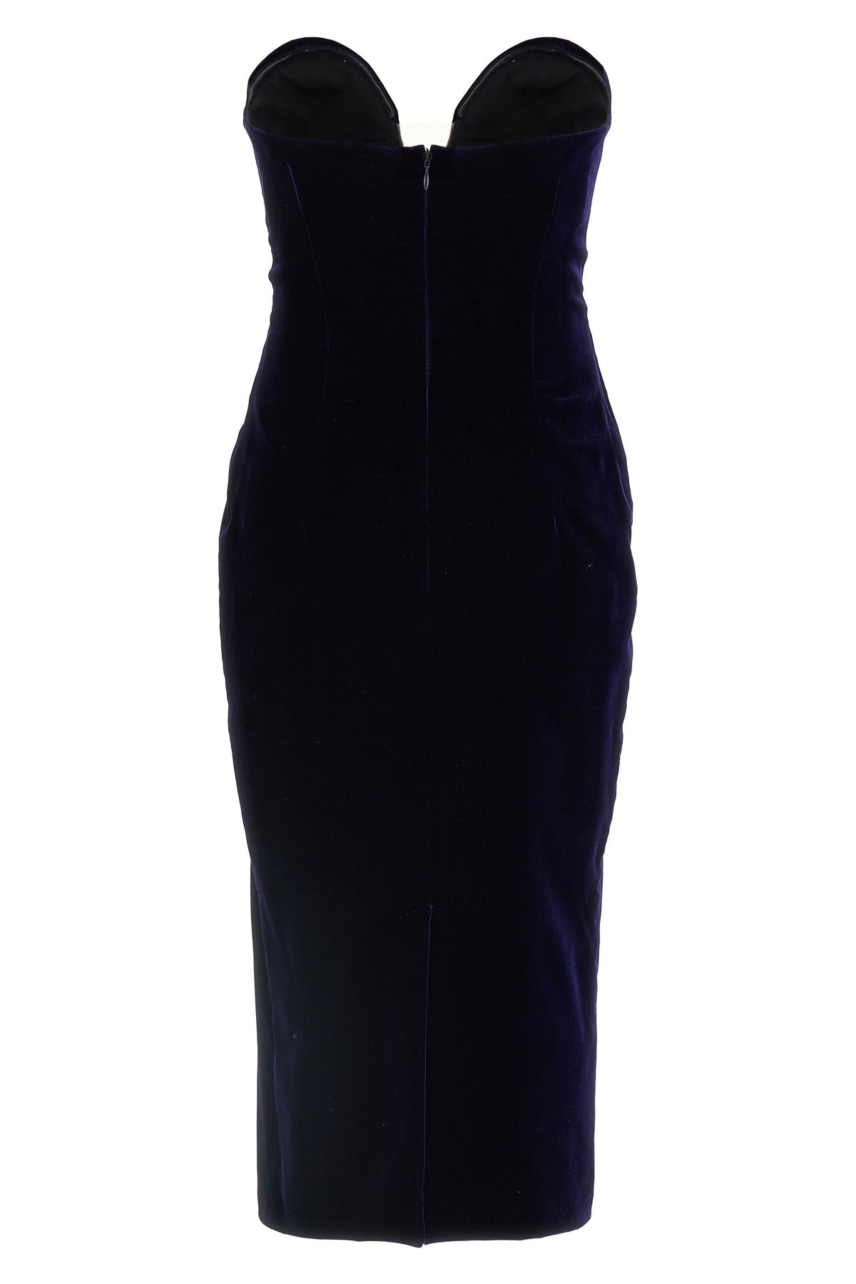 off-the-shoulder cocktail velvet midi dress
