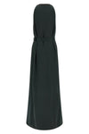 long dress in crêpe satin
