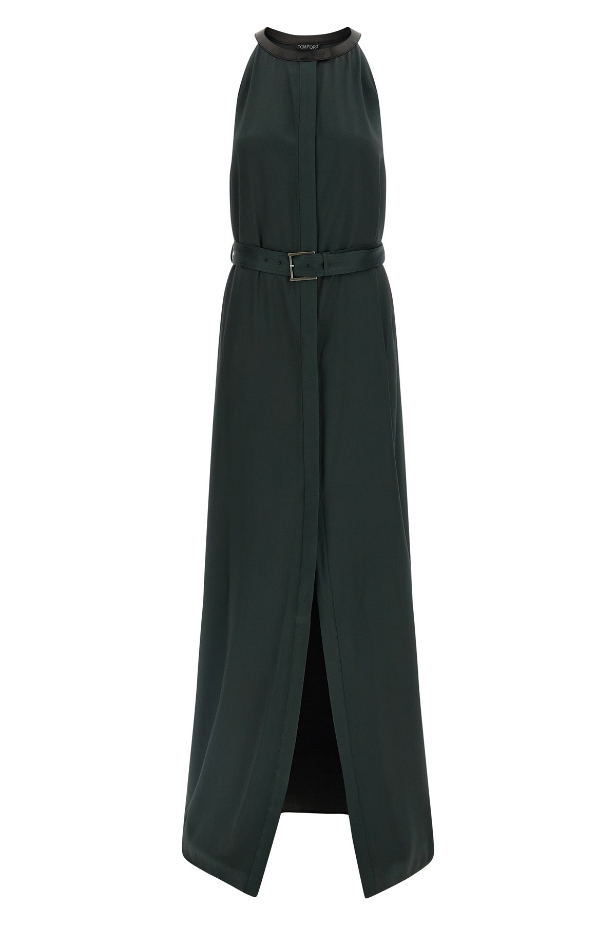 long dress in crêpe satin
