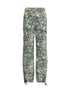 GANNI 36 printed stretched cotton pants 