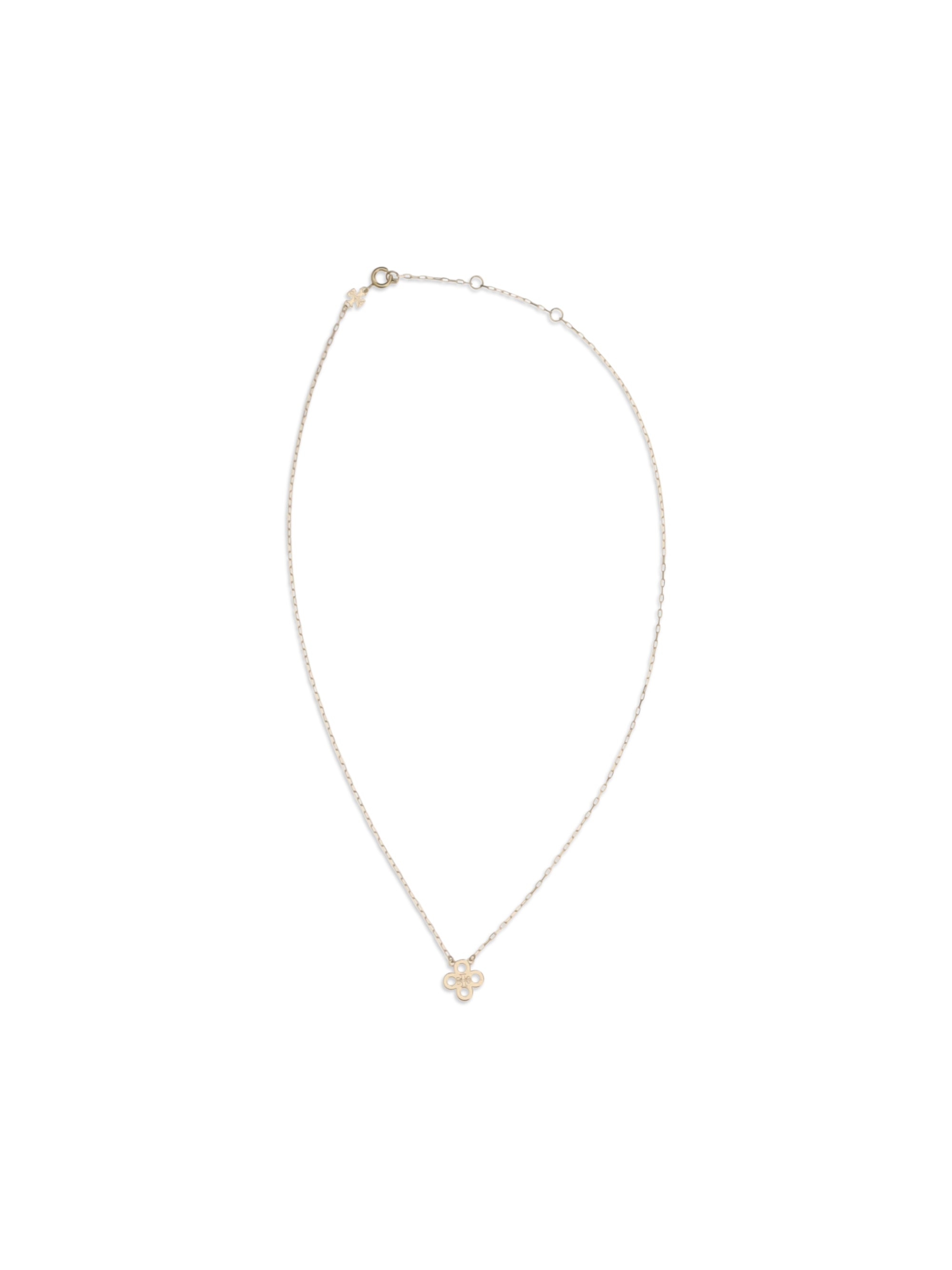 forget me not clover pendant necklace