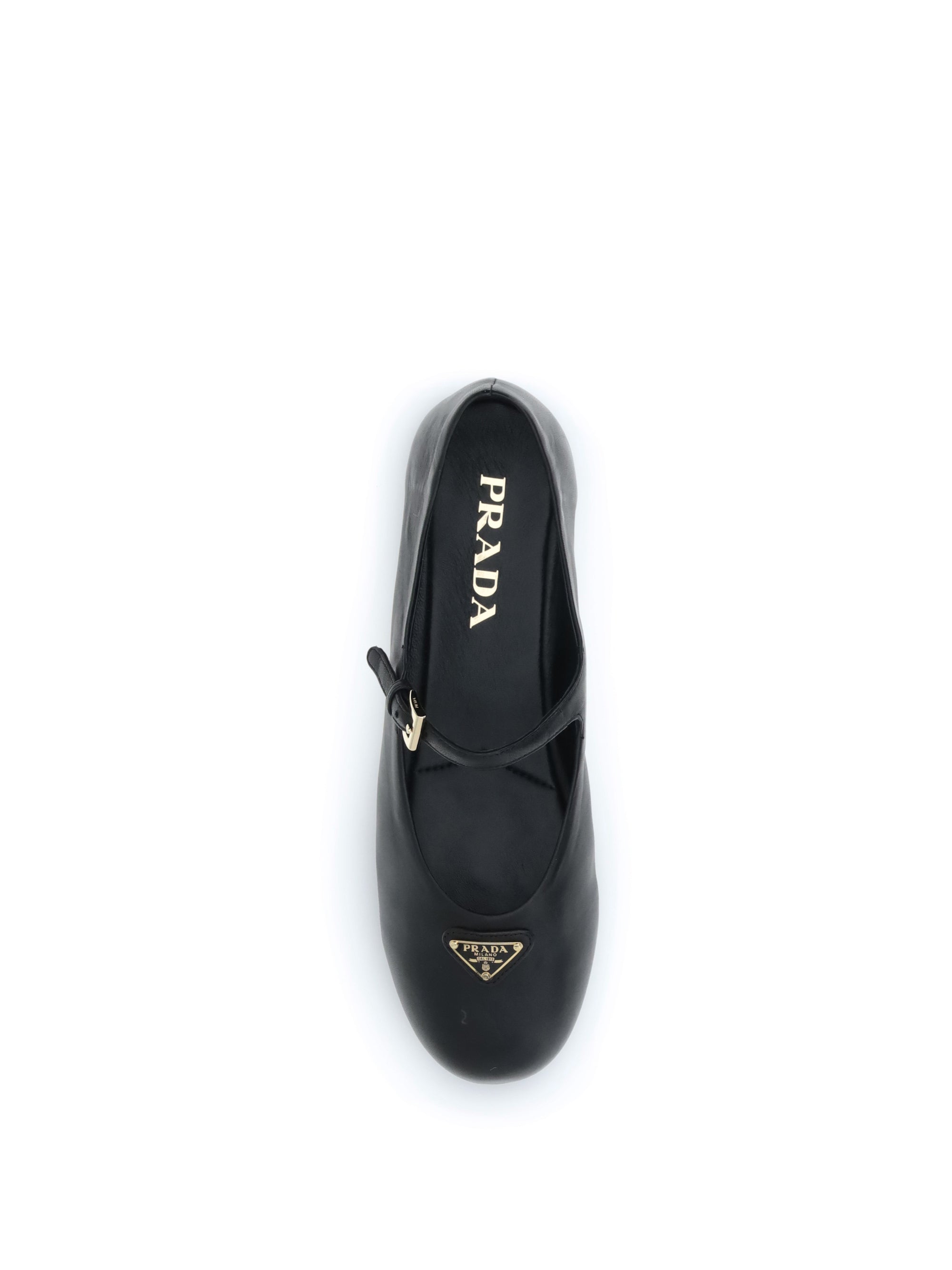 PRADA 37.5 nappa leather ballerinas