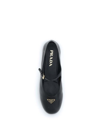 PRADA 37.5 nappa leather ballerinas