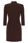 double stretch crêpe mini dress