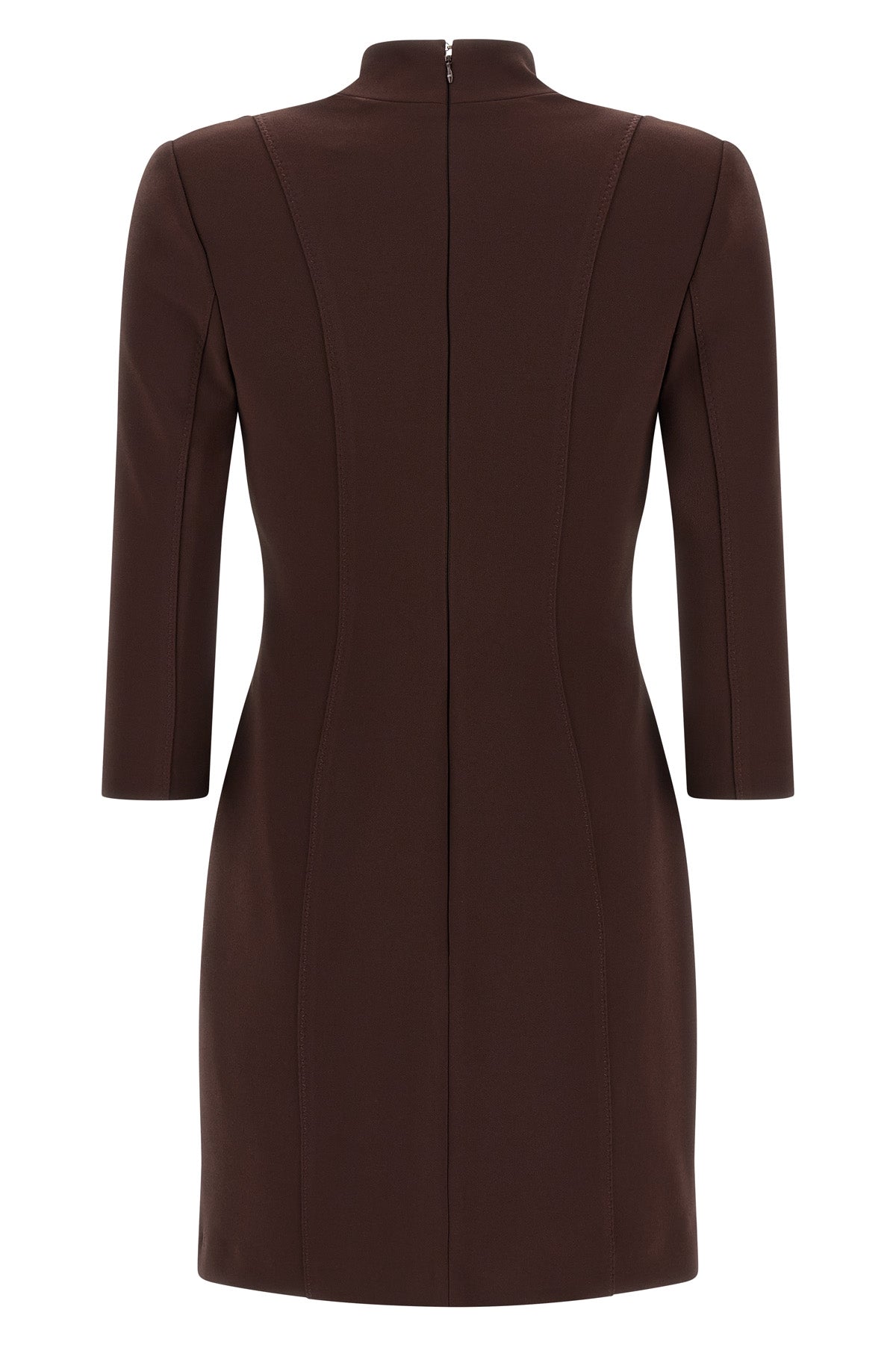double stretch crêpe mini dress