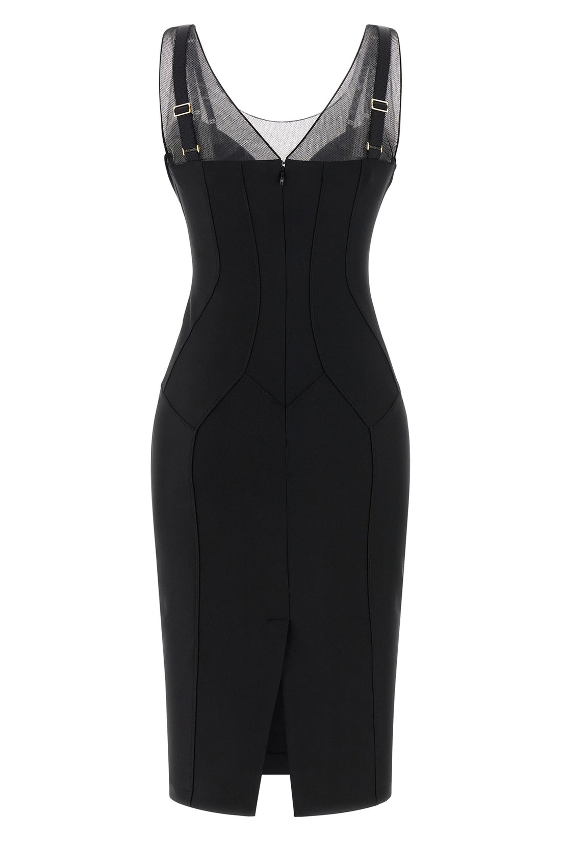 ELISABETTA FRANCHI 38 light jersey midi dress
