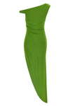 one-shoulder dress in crêpe jersey