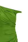 one-shoulder dress in crêpe jersey