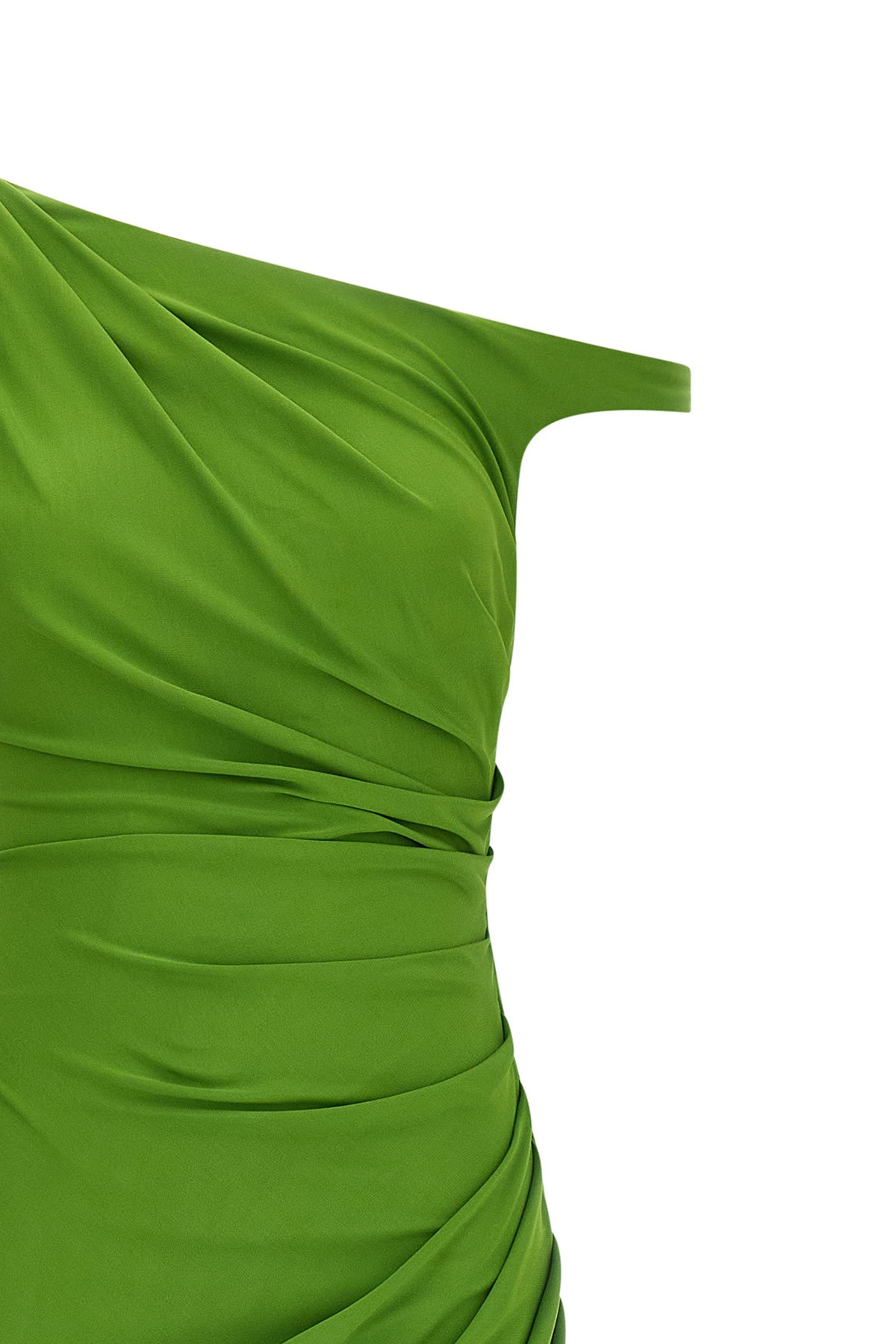 one-shoulder dress in crêpe jersey