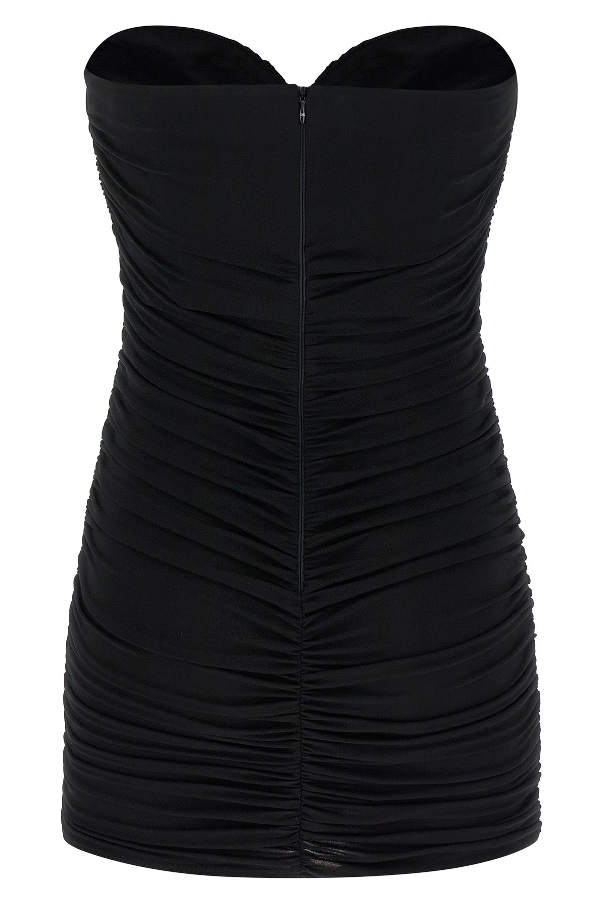 sleeveless mini dress in crêpe jersey