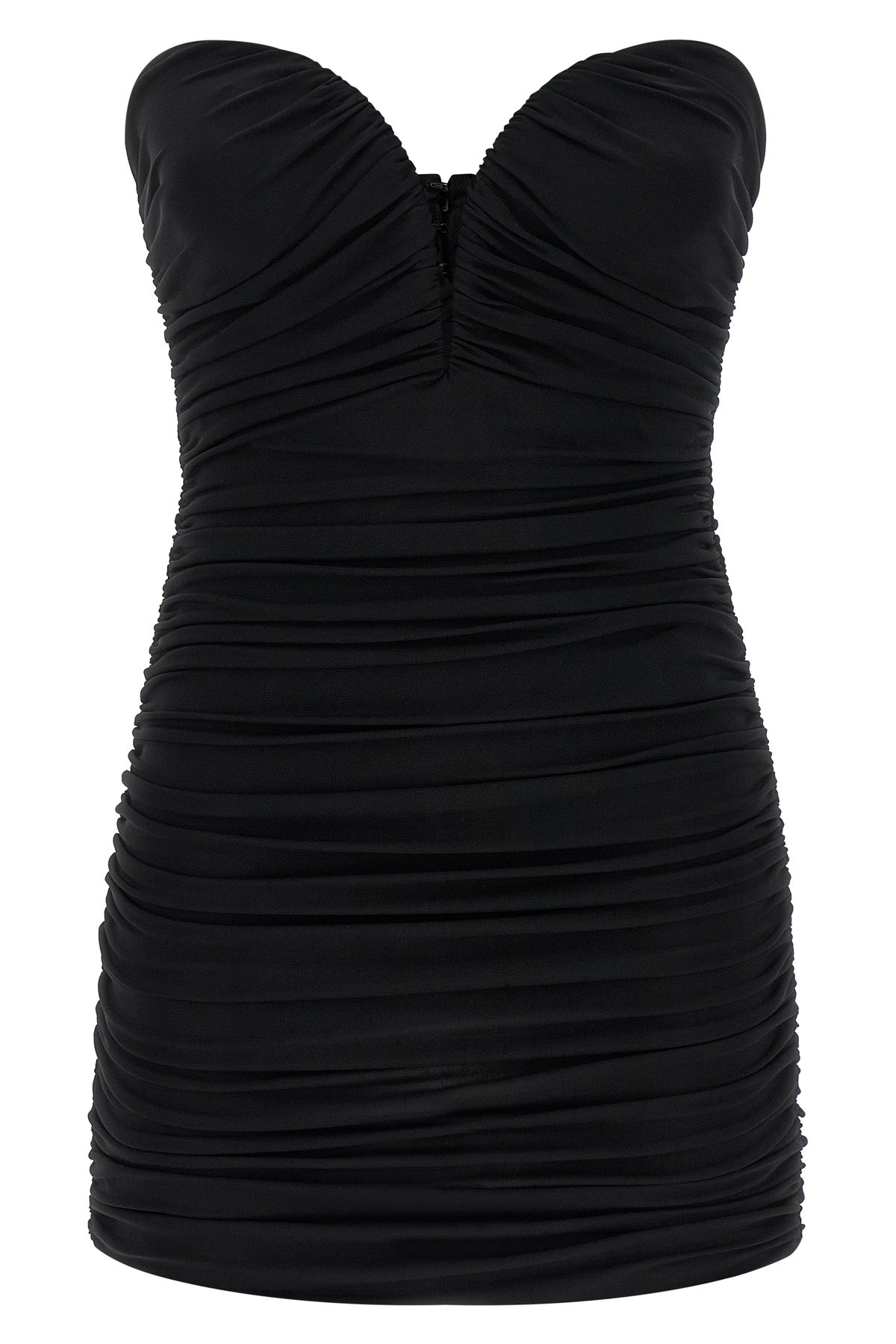 sleeveless mini dress in crêpe jersey