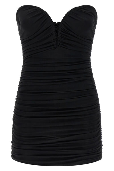 sleeveless mini dress in crêpe jersey