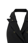 gabardine mini dress