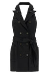 gabardine mini dress