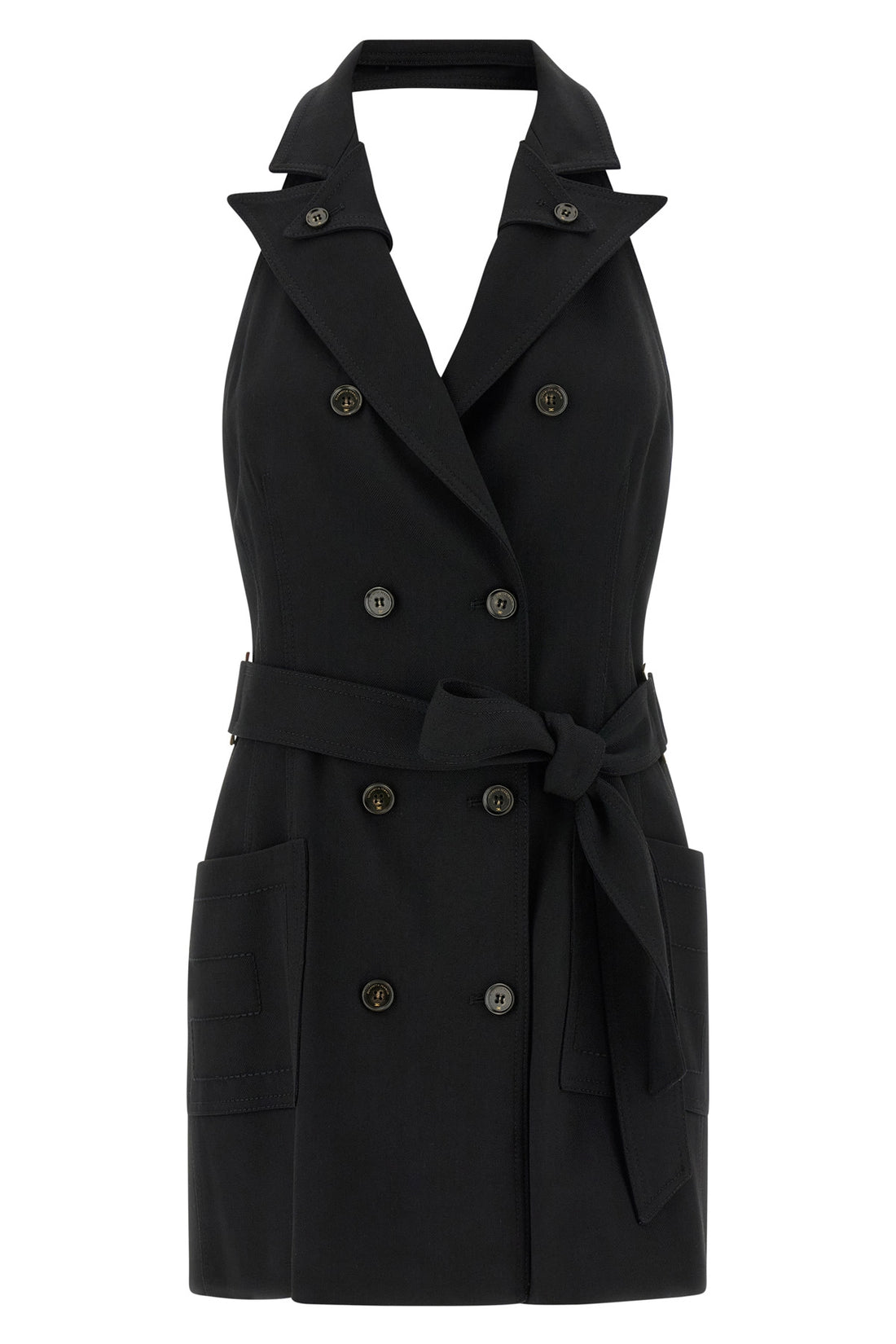 ELISABETTA FRANCHI 44 gabardine mini dress