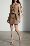 gabardine mini dress