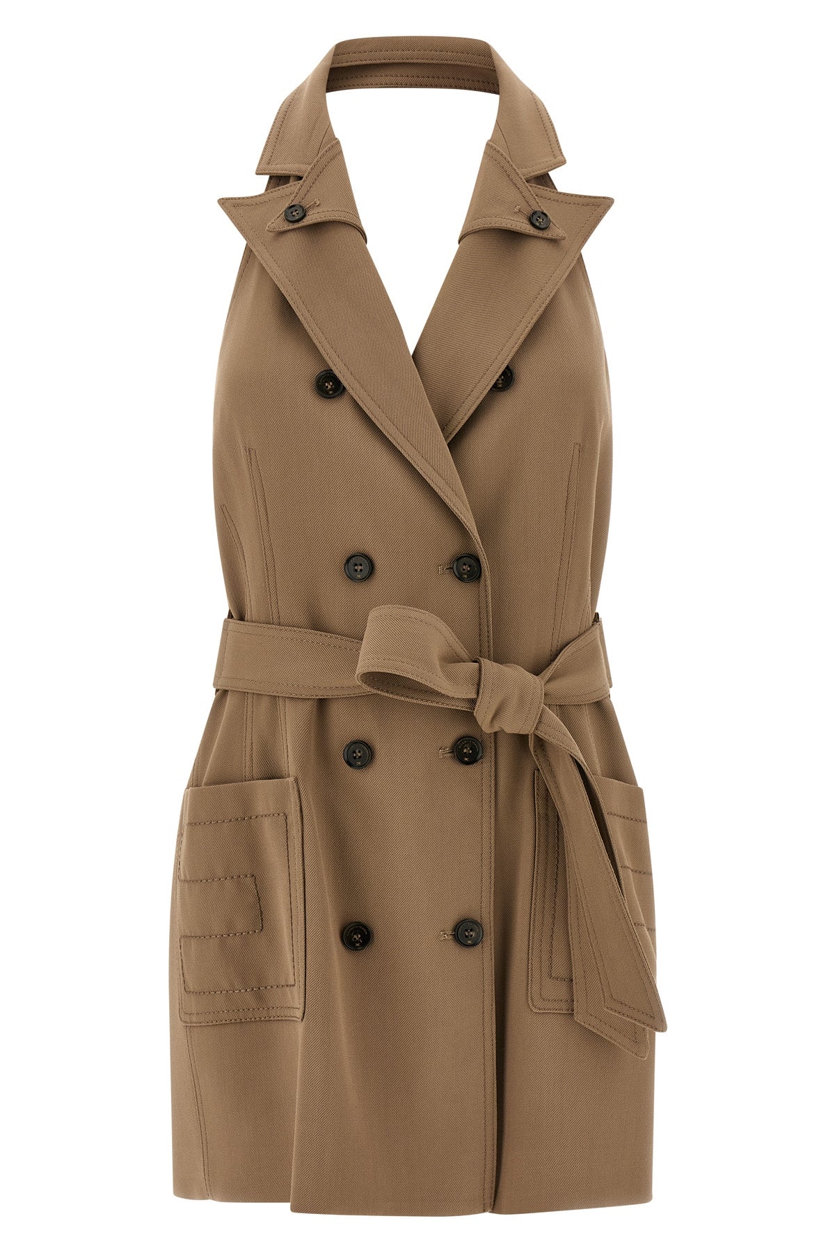 gabardine mini dress