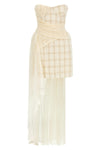 the elisabetta franchi mini dress redefines the codes of evening elegance throug