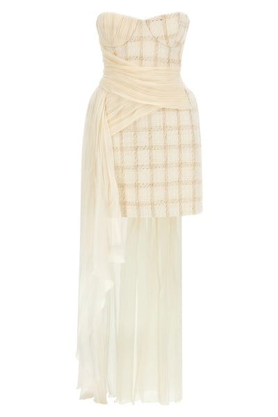 the elisabetta franchi mini dress redefines the codes of evening elegance throug