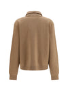 wool and cashmere polo sweater