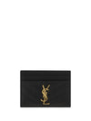 matelassé leather cardholder