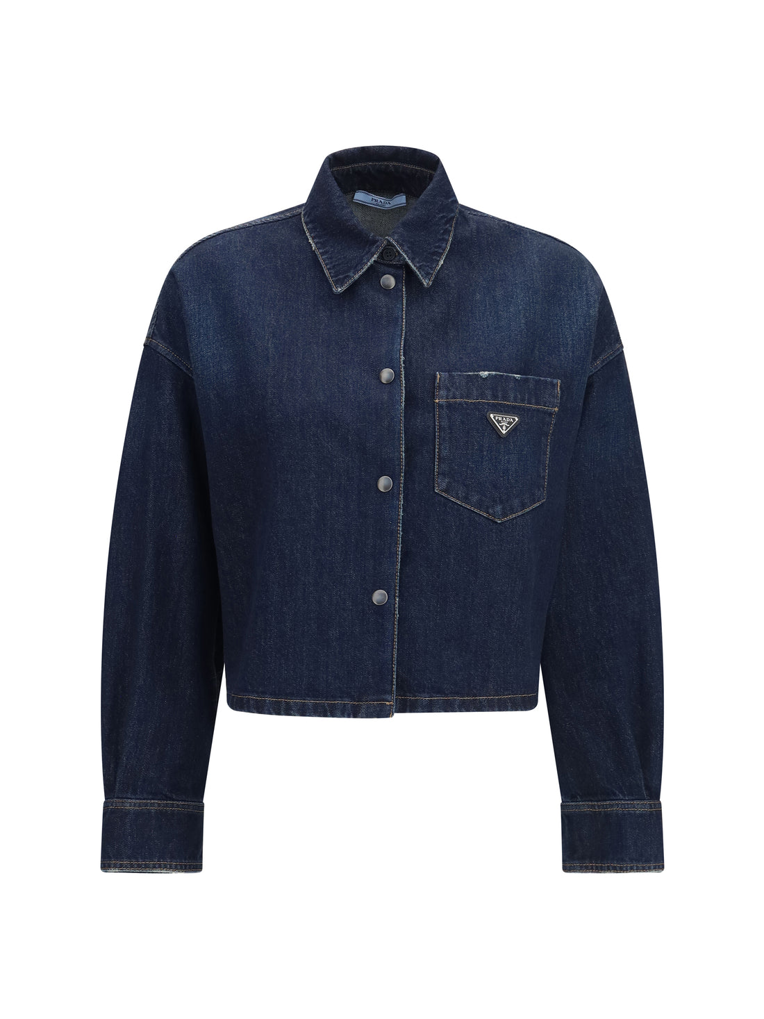 PRADA 36 denim shirt with logo