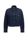 denim shirt with logo