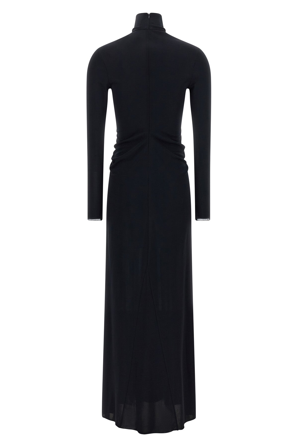 the long dress fabiana filippi defines a slender silhouette through an impeccabl