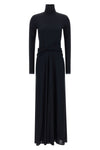 the long dress fabiana filippi defines a slender silhouette through an impeccabl