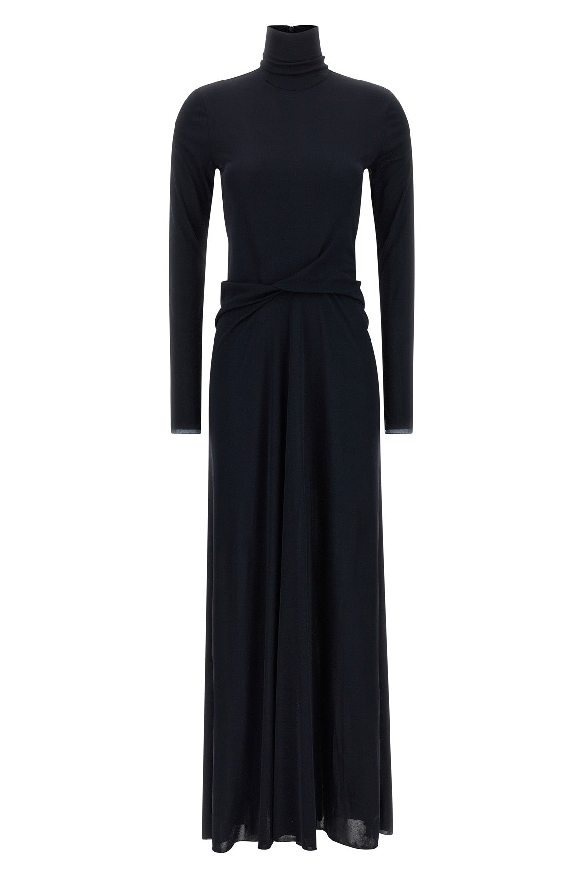 the long dress fabiana filippi defines a slender silhouette through an impeccabl
