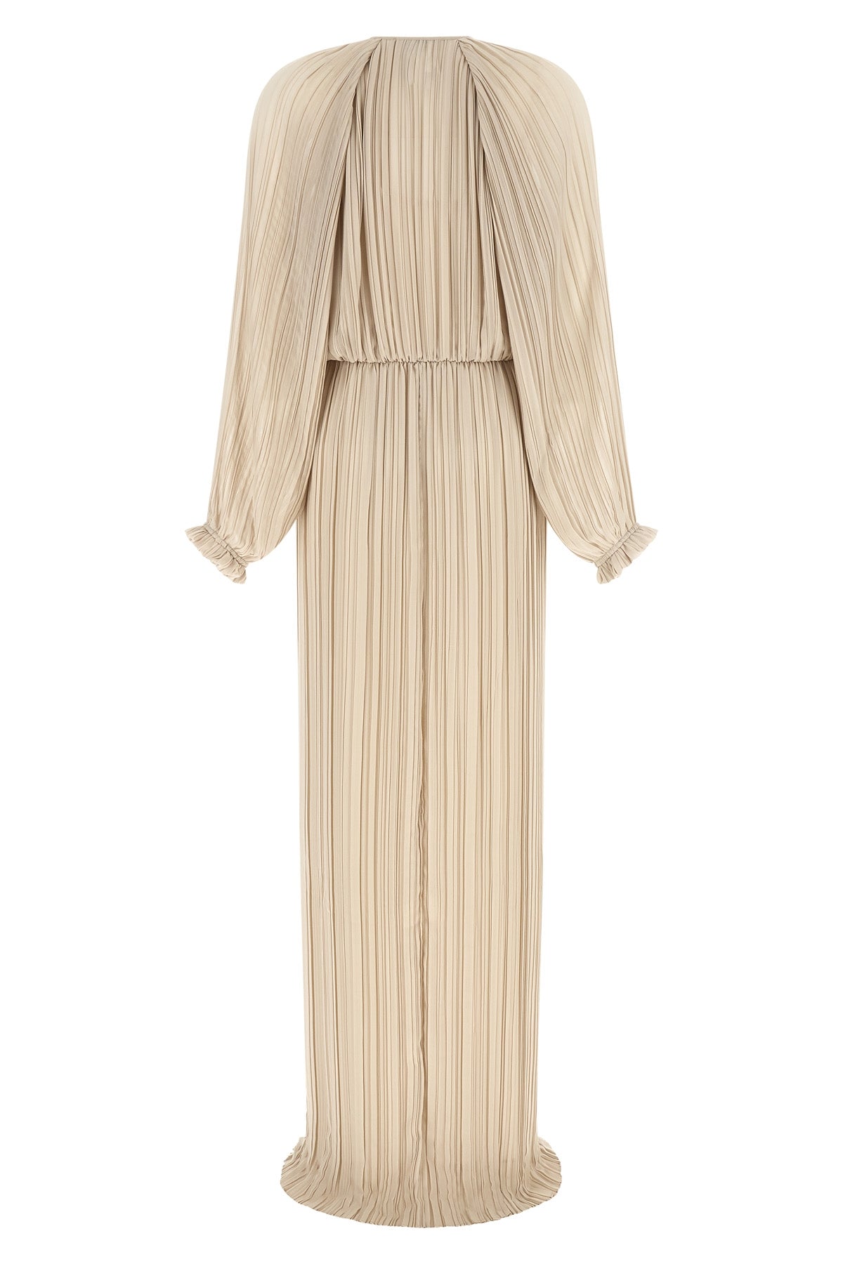 the long dress fabiana filippi defines a fluid silhouette through a meticulous a