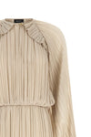 the long dress fabiana filippi defines a fluid silhouette through a meticulous a